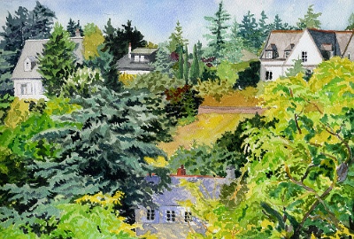 En bas du chateau